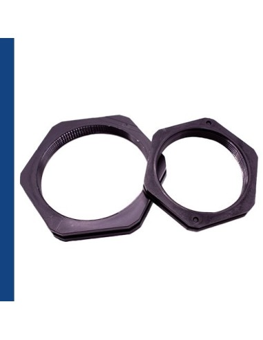 Contre-écrou Schlemmer M25 PA6 RAL 9005 - Robuste et fiable